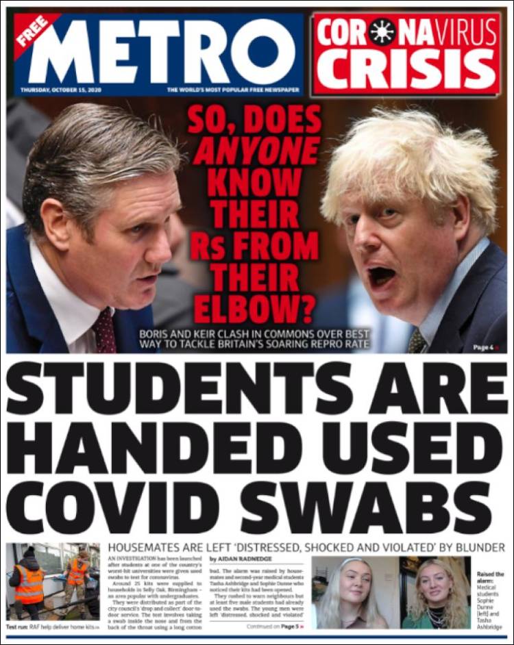 Portada de Metro (Royaume-Uni)