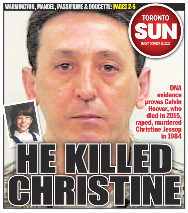 Portada de The Toronto Sun (Canada)