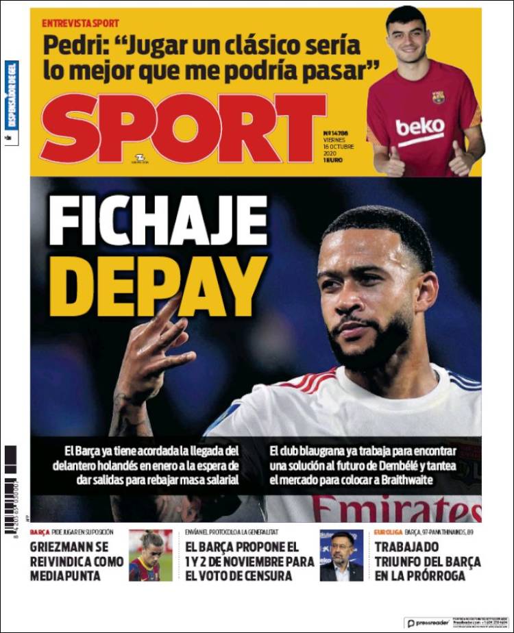 Portada de Sport (España)