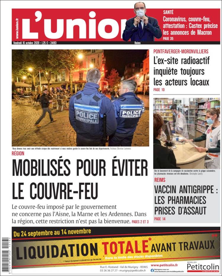 Portada de L'Union (Francia)