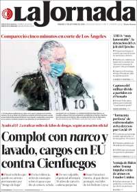 Portada de La Jornada (México)