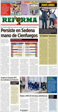 Portada de Reforma (México)