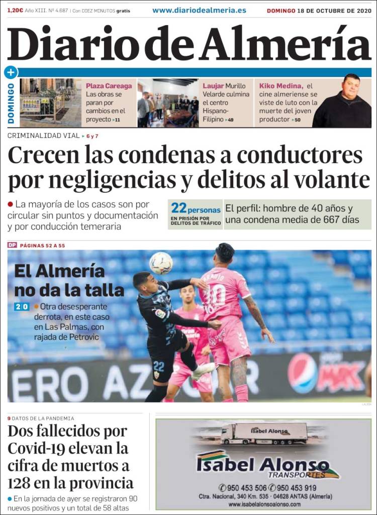 Portada de Diario de Almería (Espa&ntilde;a)