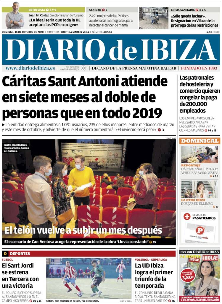 Portada de Diario de Ibiza (Espa&ntilde;a)