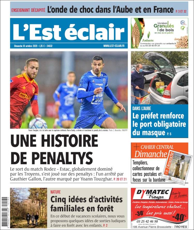 Portada de L'Est Eclair (France)