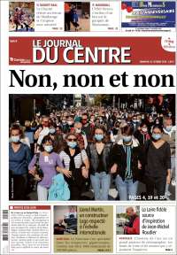 Portada de Le Journal du Centre (Francia)