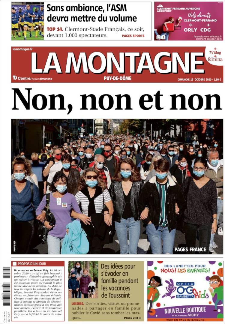 Portada de La Montagne (Francia)