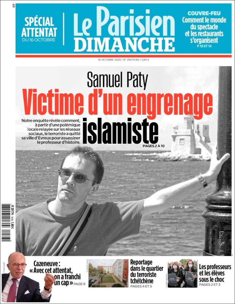 Portada de Le Parisien (France)