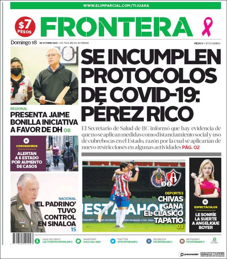 Portada de Frontera (M&eacute;xico)