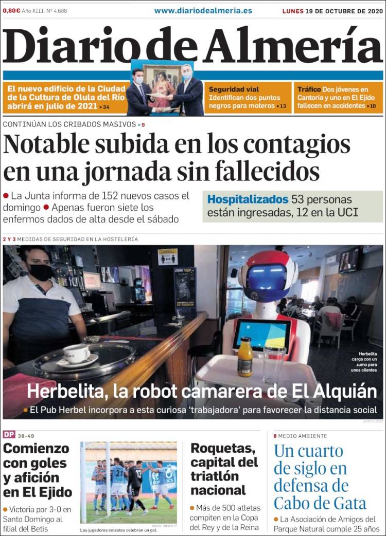 Portada de Diario de Almería (Espa&ntilde;a)