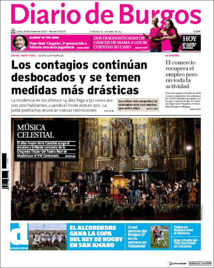 Portada de Diario de Burgos (Espa&ntilde;a)