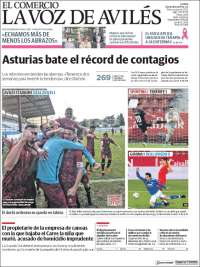 Portada de El Comercio - Avilés (Espa&ntilde;a)