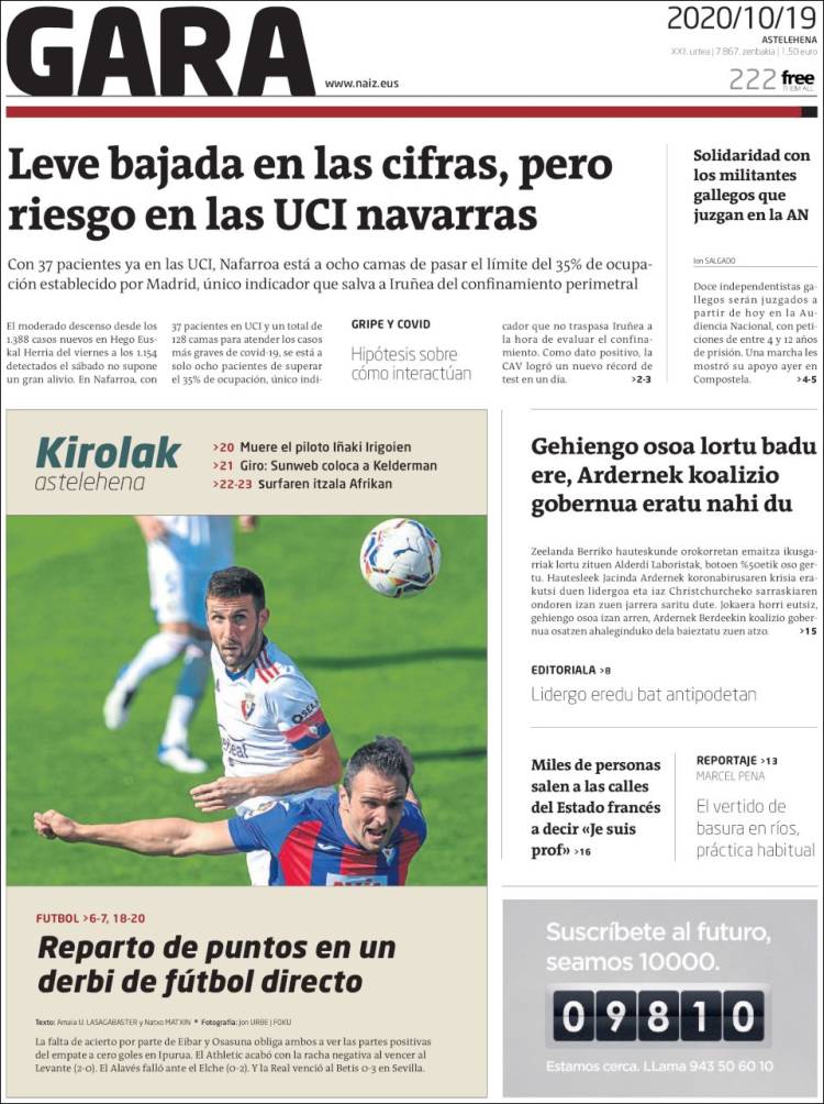 Portada de Gara (Espa&ntilde;a)