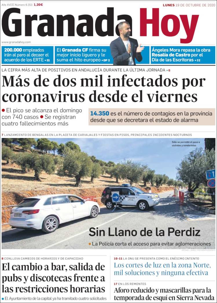 Portada de Granada Hoy (Espa&ntilde;a)