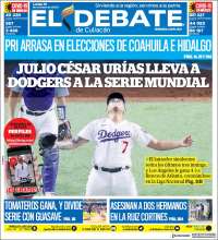 Portada de El Debate de Culiacán (M&eacute;xico)
