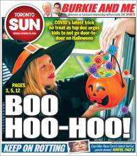 Portada de The Toronto Sun (Canadá)