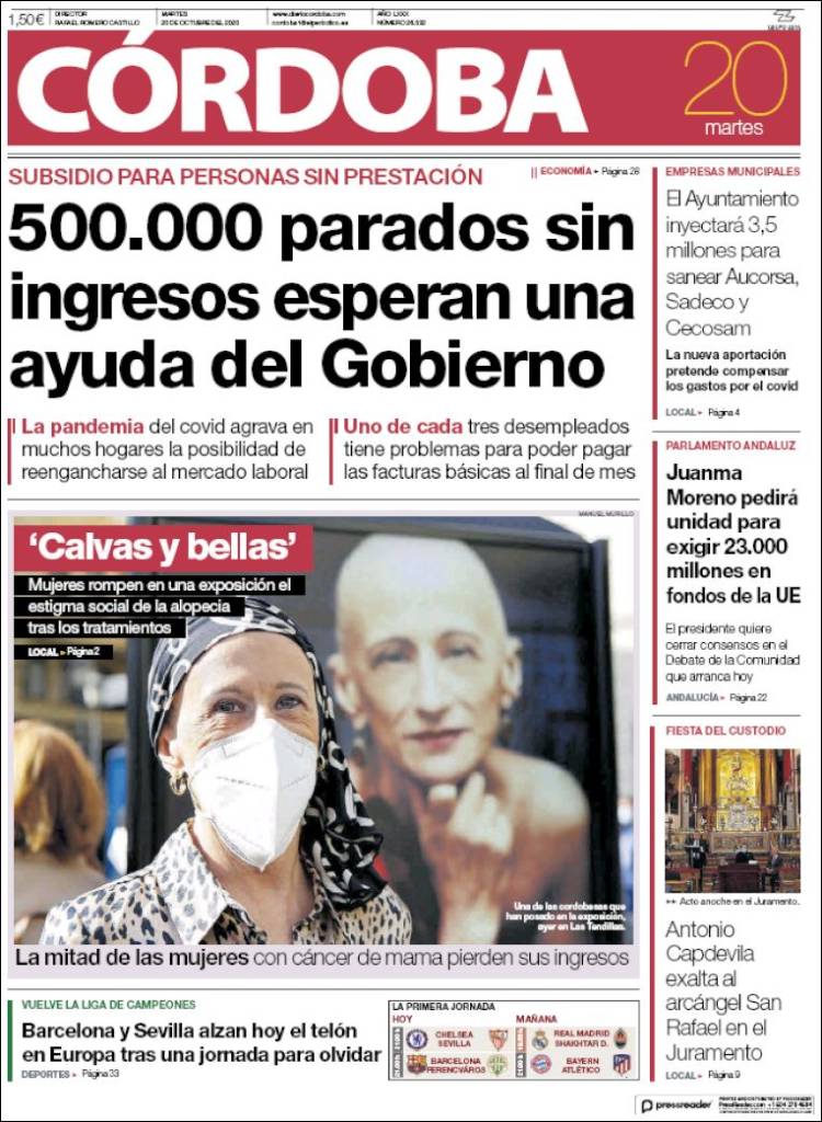 Portada de Diario de Córdoba (Espa&ntilde;a)