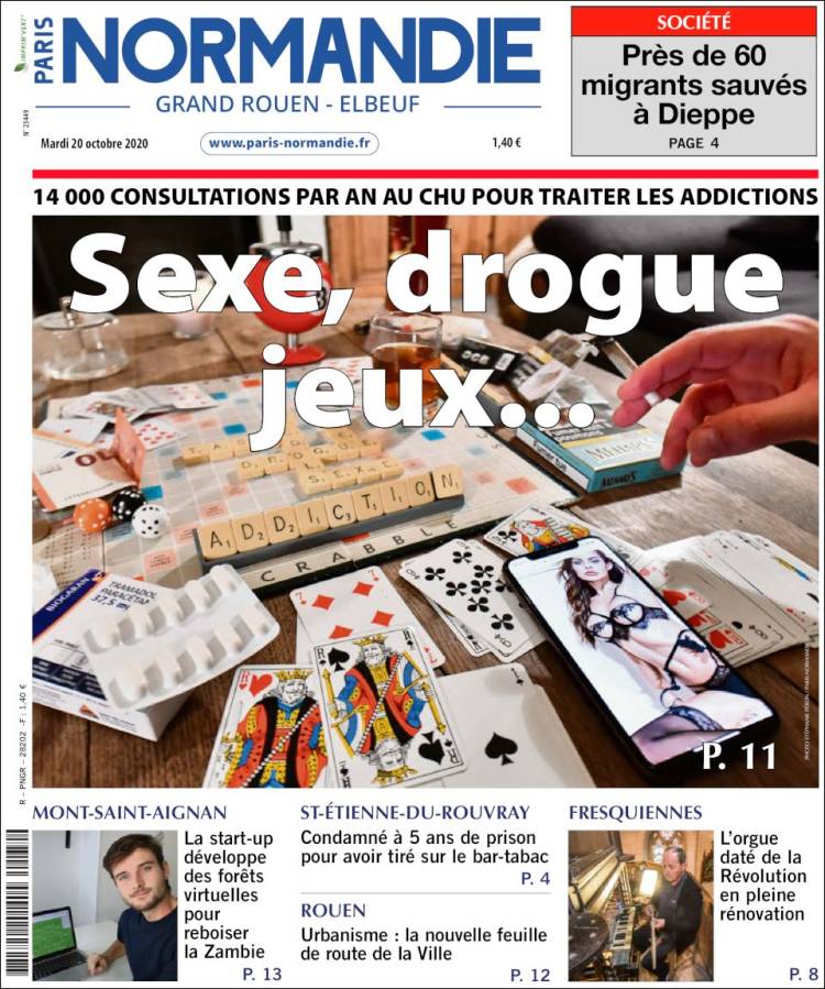 Portada de Paris Normandie (Francia)