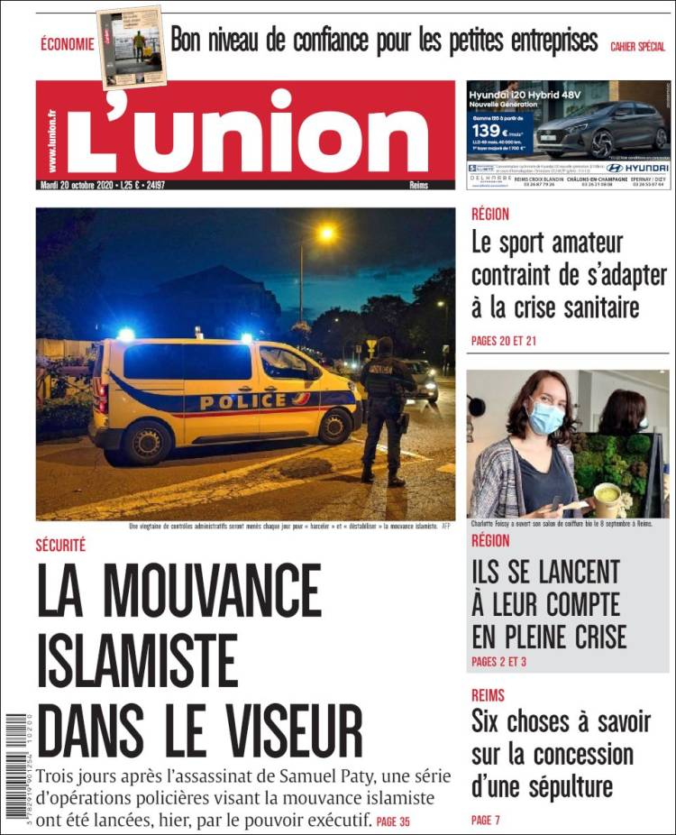 Portada de L'Union (Francia)