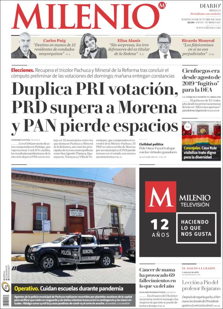 Portada de Milenio de Hidalgo (México)
