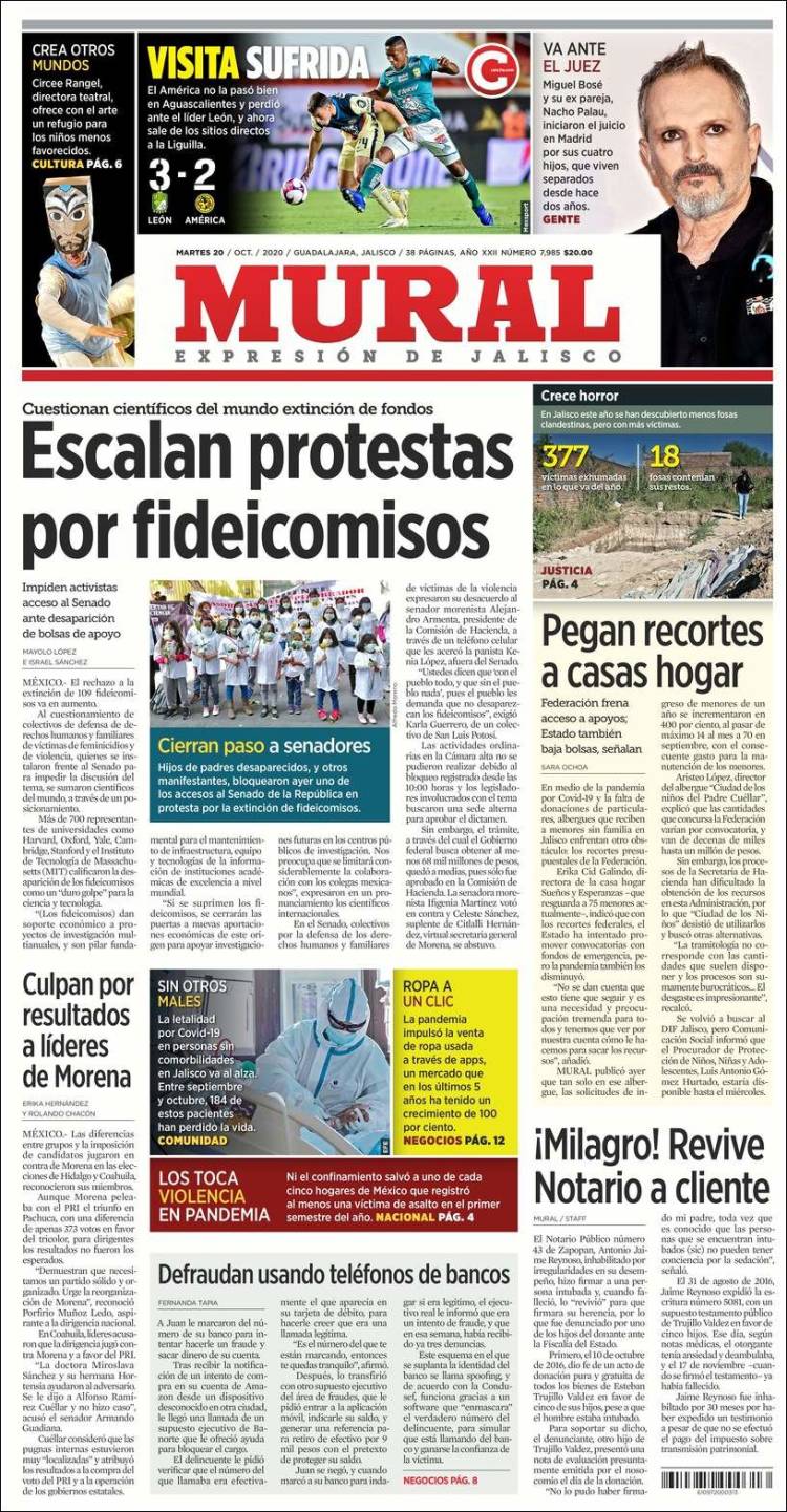 Portada de El Mural (México)