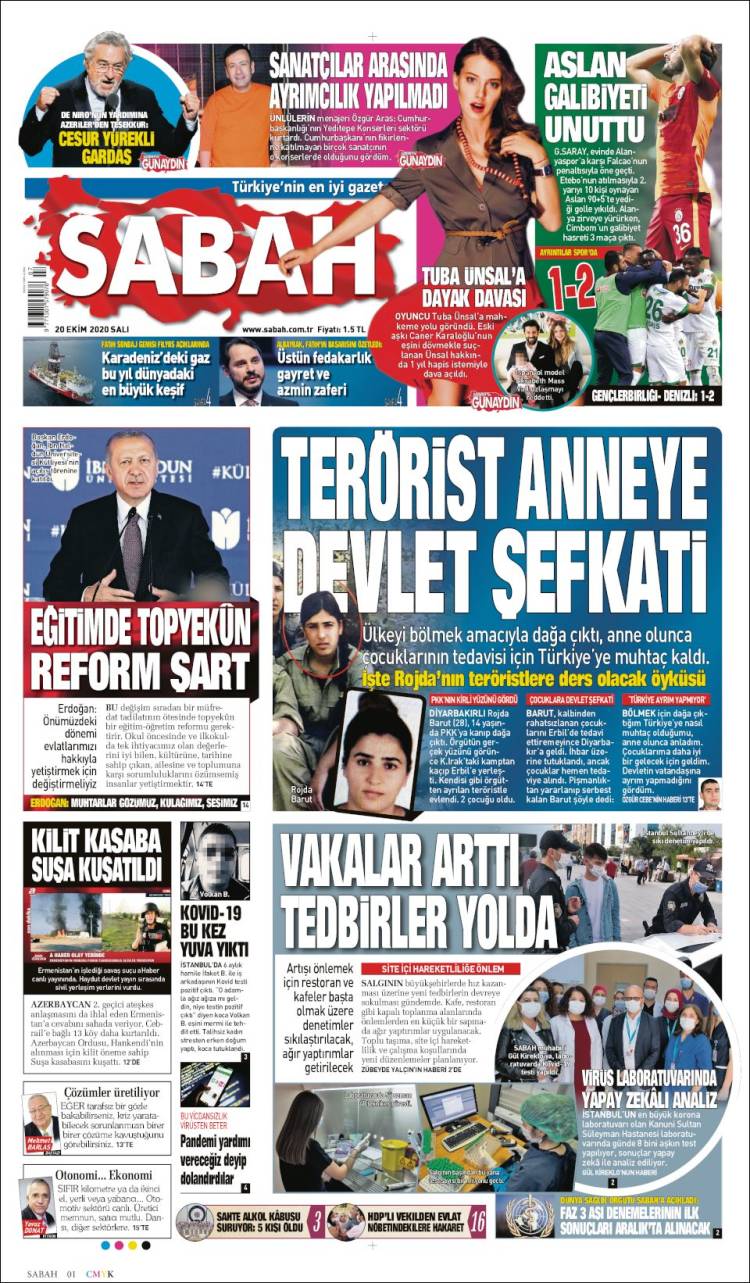 Portada de Sabah (Turqu&iacute;a)