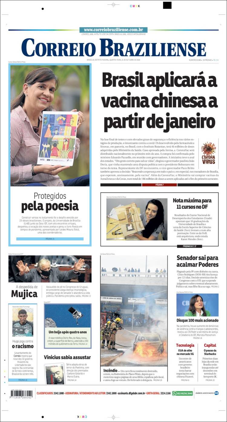 Portada de Correio Braziliense (Brasil)