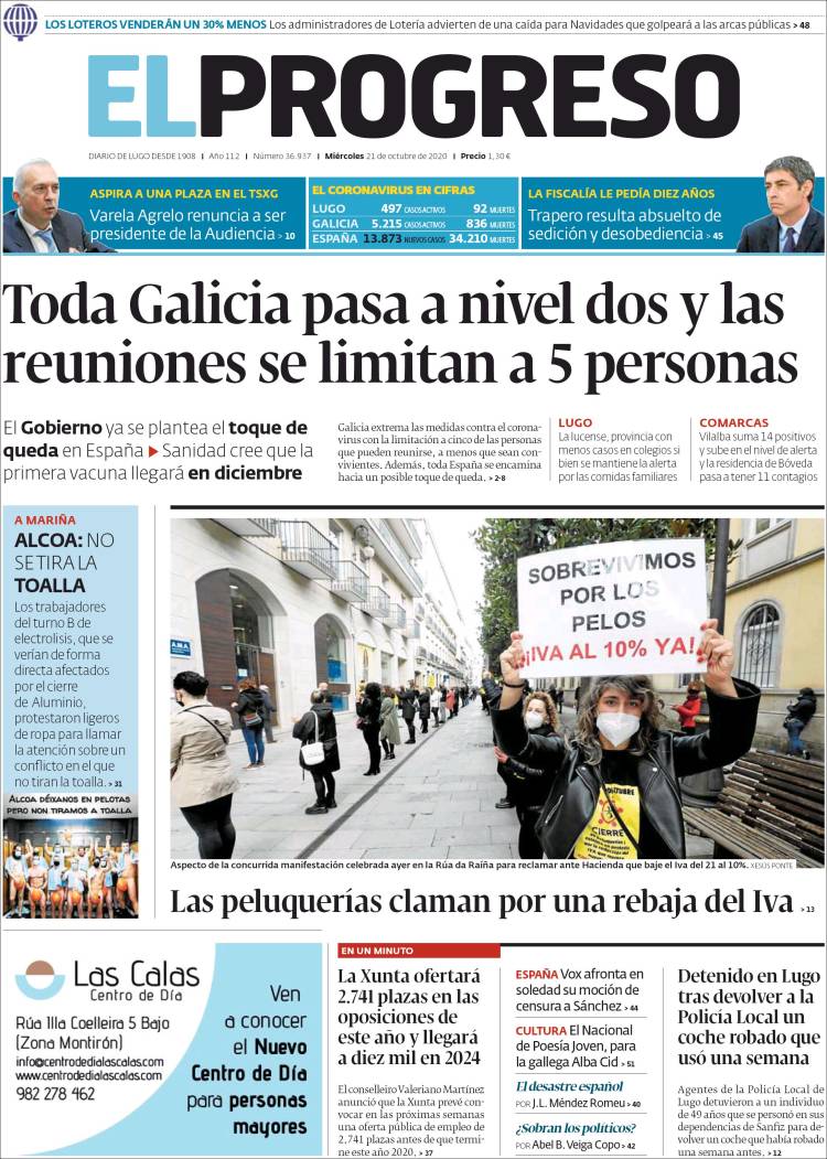 Portada de El Progreso (Spain)