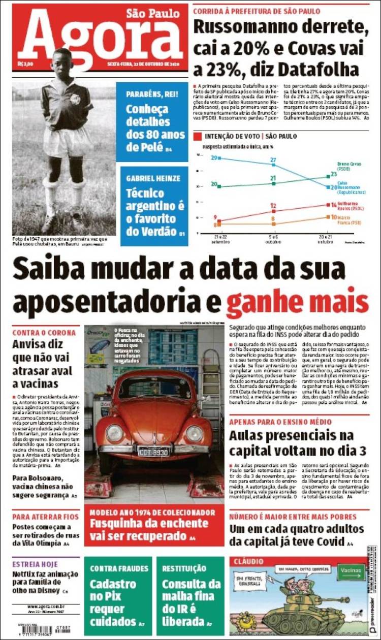 Portada de Jornal Agora (Brasil)