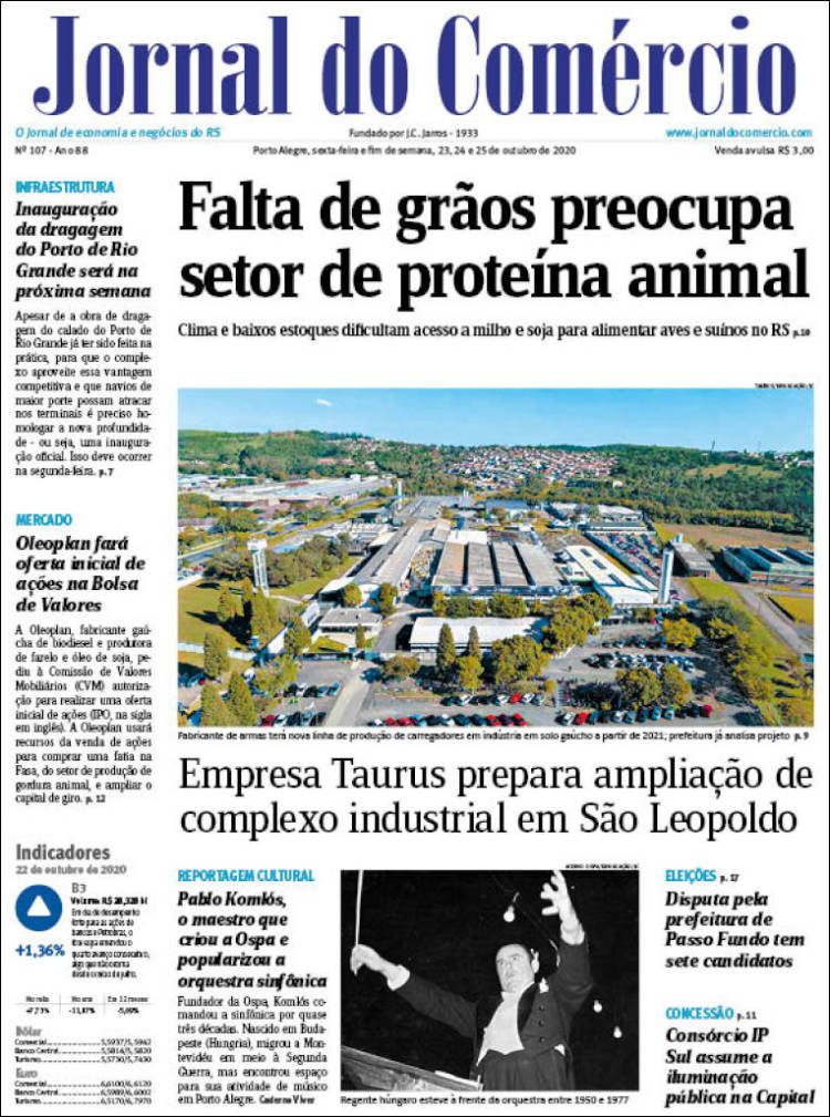 Portada de Jornal do Comércio (Brasil)