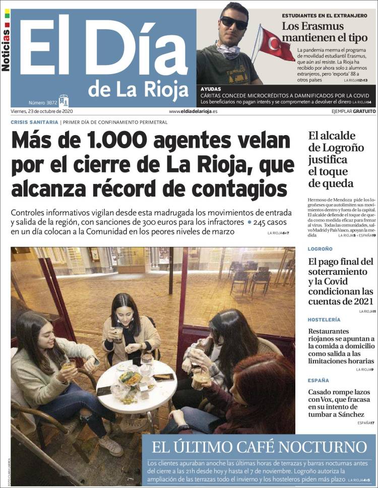 Portada de El Día de La Rioja (Espa&ntilde;a)