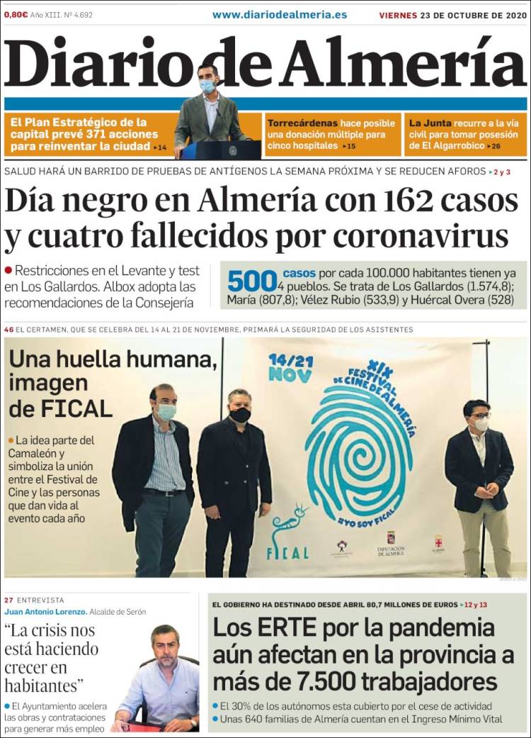 Portada de Diario de Almería (Espa&ntilde;a)