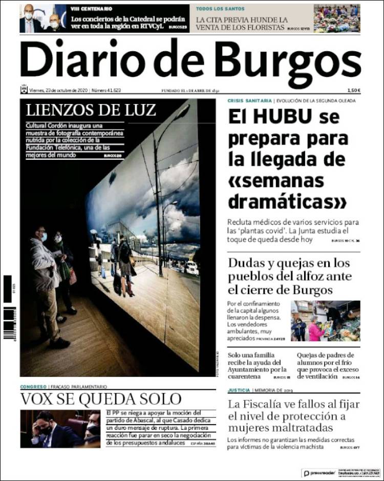 Portada de Diario de Burgos (Espa&ntilde;a)