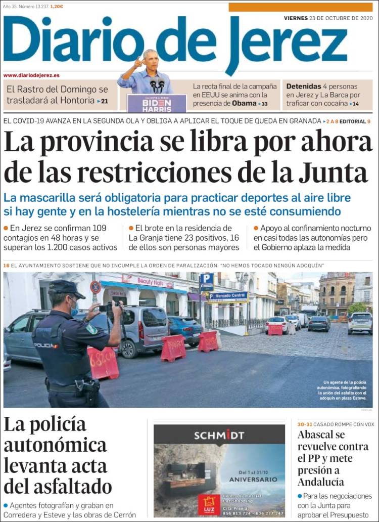 Portada de Diario de Jerez (Espa&ntilde;a)
