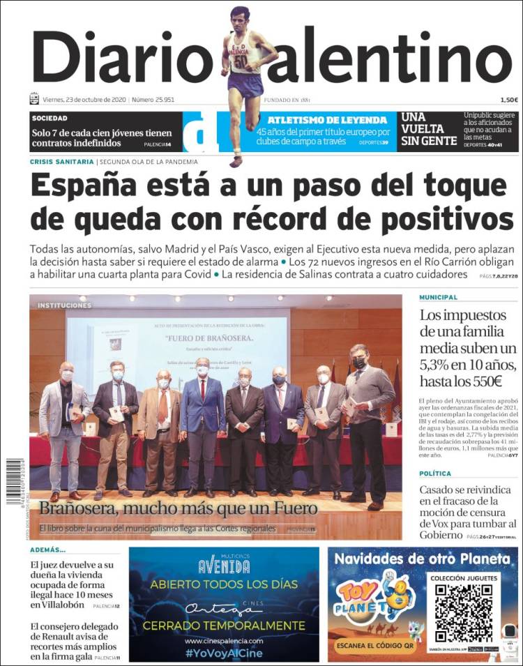 Portada de Diario Palentino (Espa&ntilde;a)