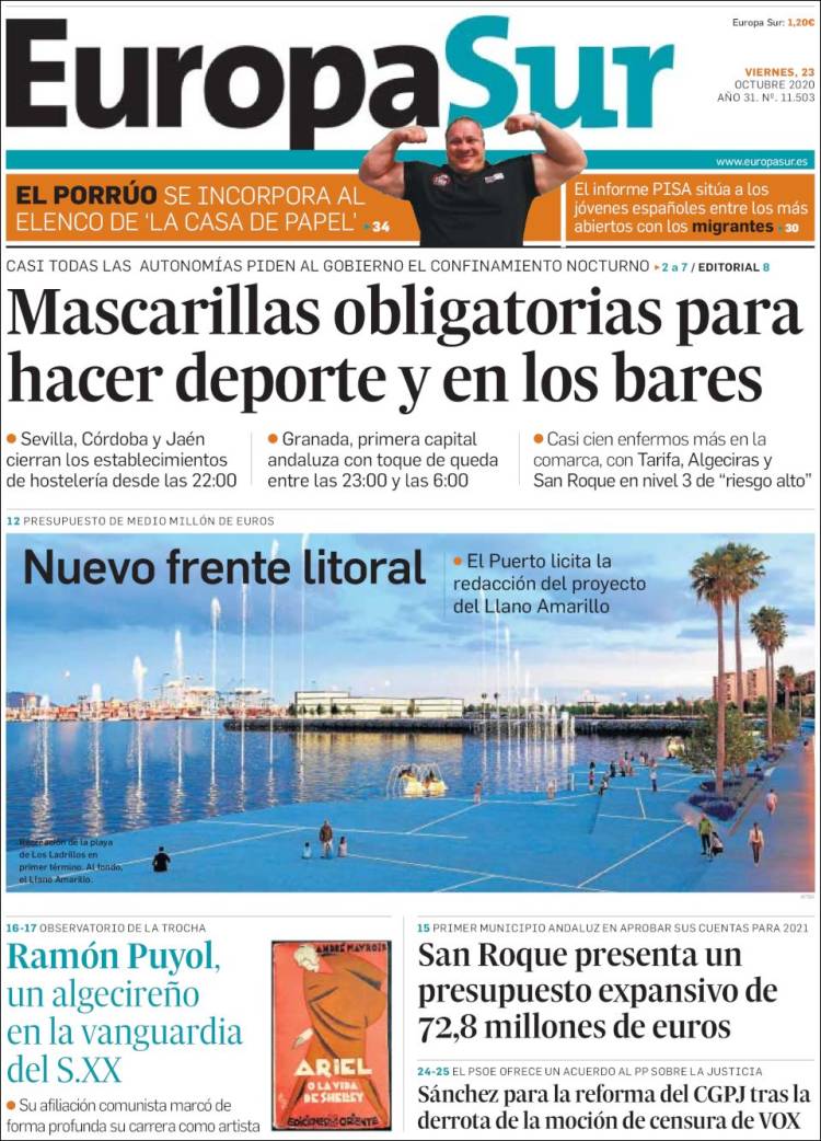 Portada de Europa Sur (Espa&ntilde;a)