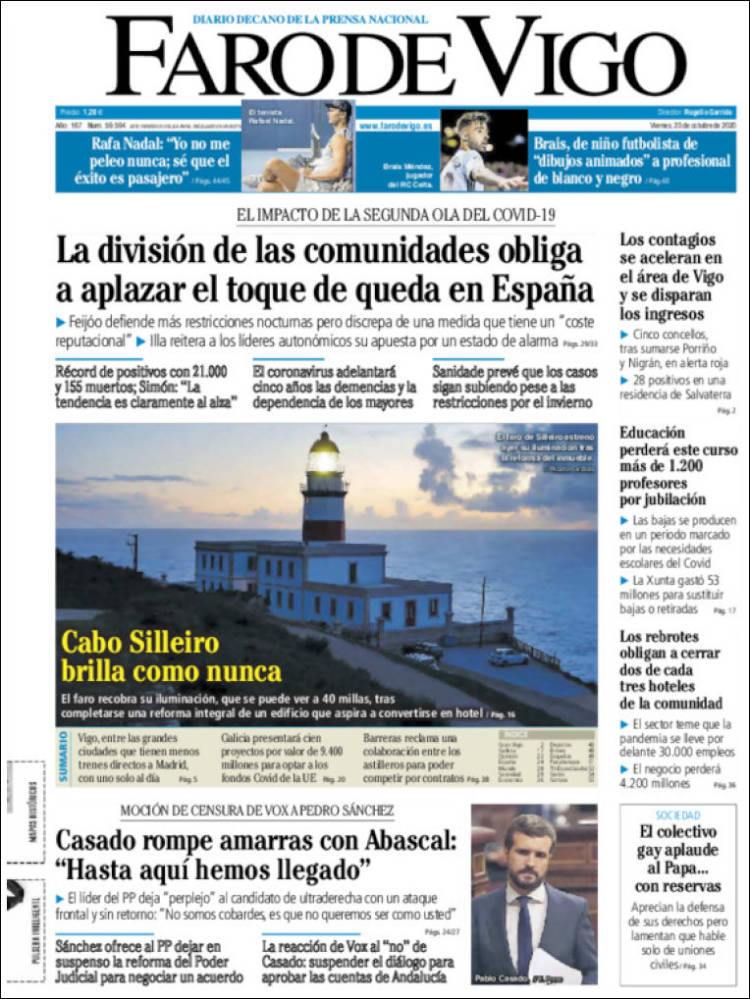 Portada de Faro de Vigo (Espa&ntilde;a)