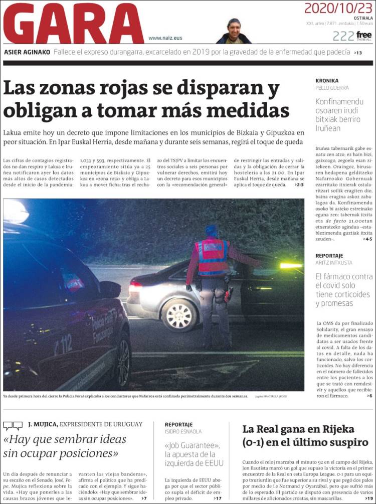 Portada de Gara (Espa&ntilde;a)