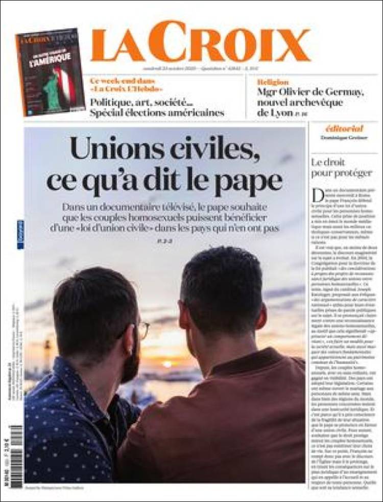Portada de La Croix (Francia)