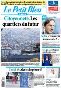 Portada de Le Petit Bleu (Francia)