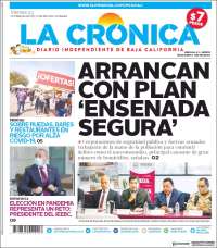 Portada de La Crónica de Baja California (M&eacute;xico)