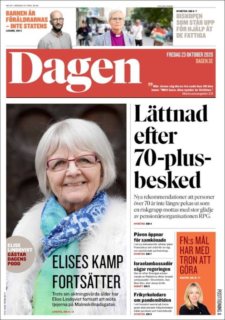 Portada de Dagen (Suecia)