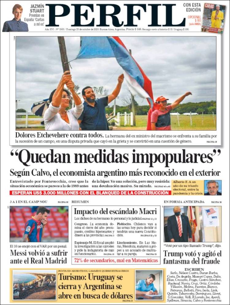 Portada de Diario Perfil (Argentina)
