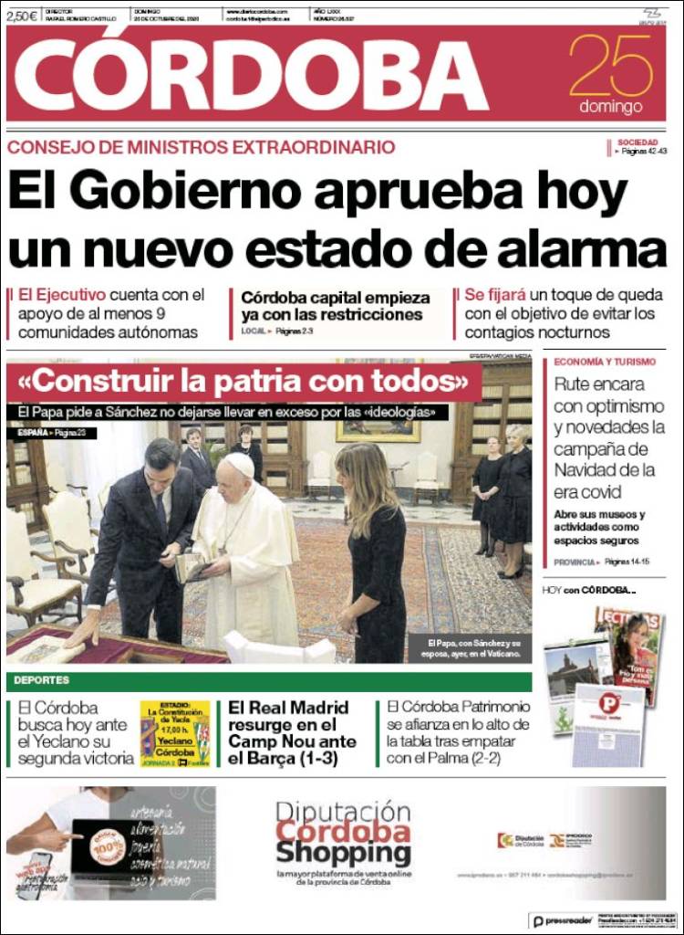 Portada de Diario de Córdoba (Espa&ntilde;a)