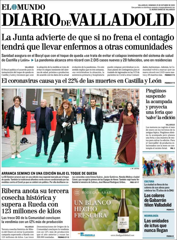 Portada de Diario de Valladolid (Espa&ntilde;a)