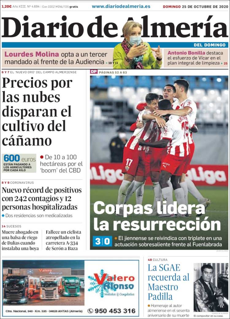 Portada de Diario de Almería (Espa&ntilde;a)
