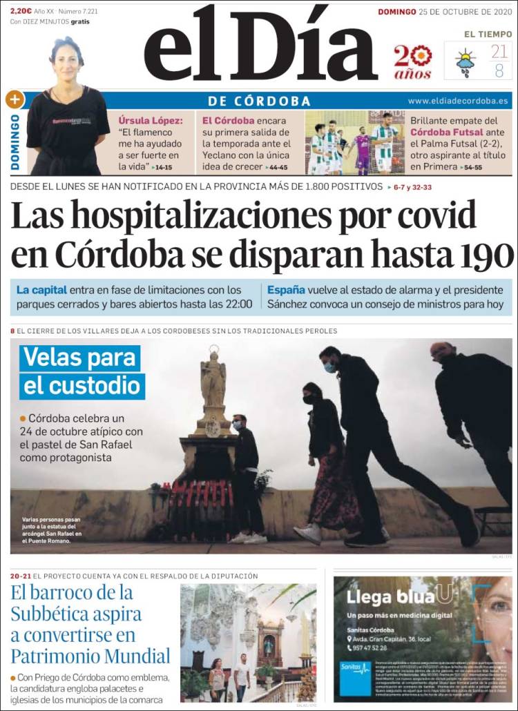 Portada de El Día de Córdoba (Espa&ntilde;a)