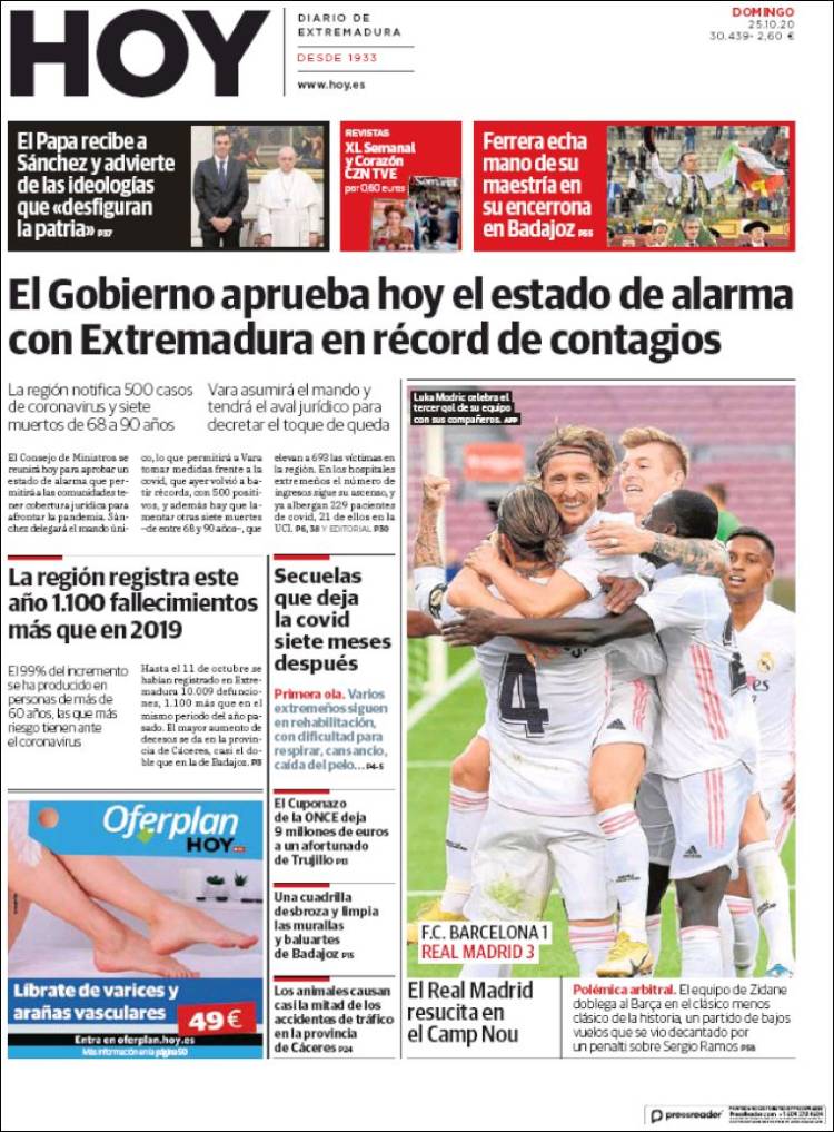Portada de Hoy - Badajoz (Espa&ntilde;a)