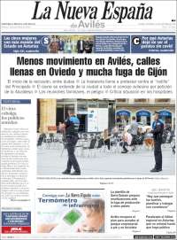 Portada de La Nueva España - Avilés (Espa&ntilde;a)