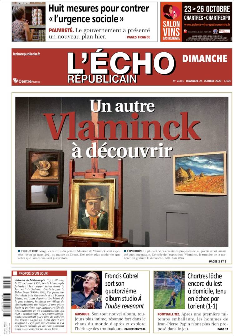 Portada de L'Echo Républicain (Francia)
